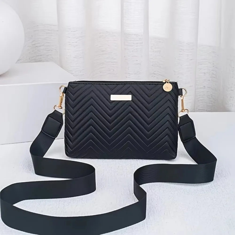 Violeta bella - Bolso Bandolera Acolchado con Cadena
