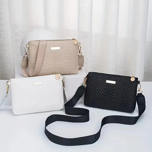 Violeta bella - Bolso Bandolera Acolchado con Cadena
