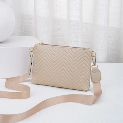 Violeta bella - Bolso Bandolera Acolchado con Cadena