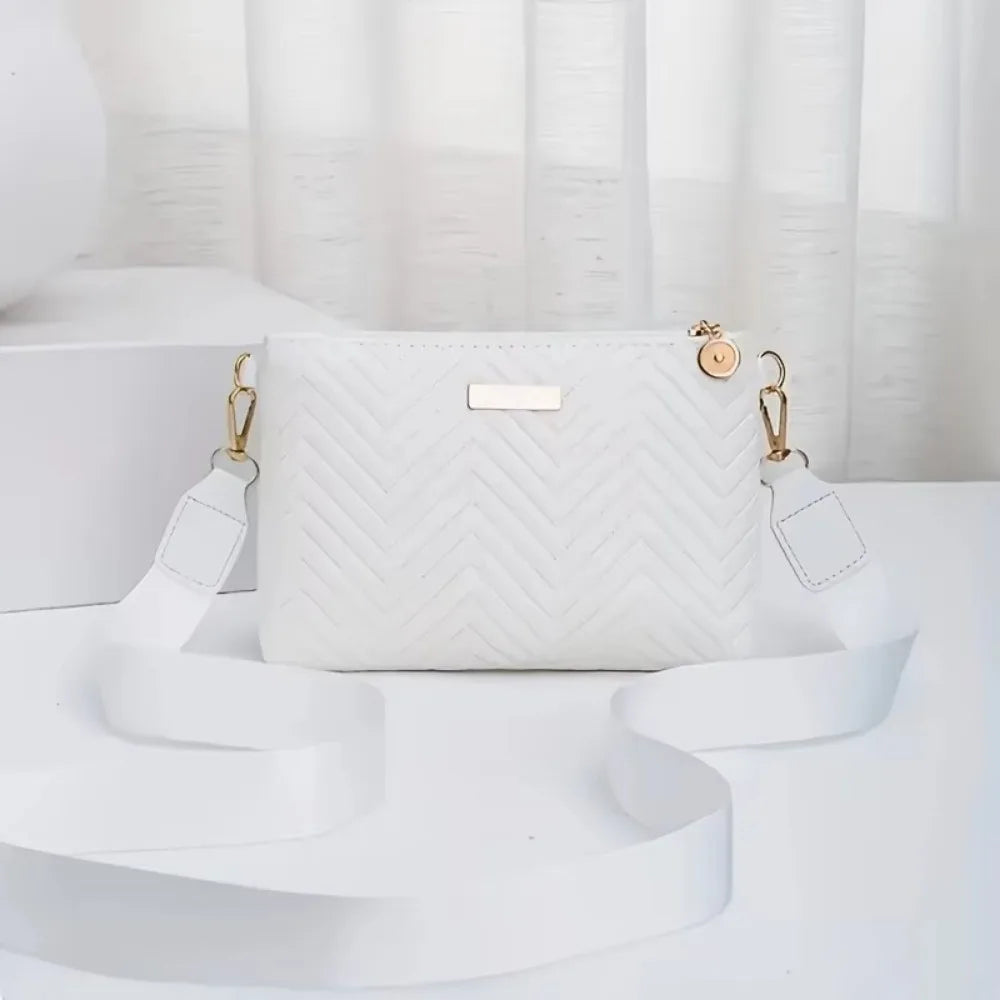 Violeta bella - Bolso Bandolera Acolchado con Cadena